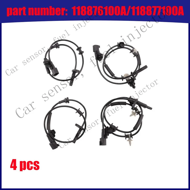 Q+ 4pcs 118876100A/118877100A For Tesla Model 3/Y Wheel Speed Sensor