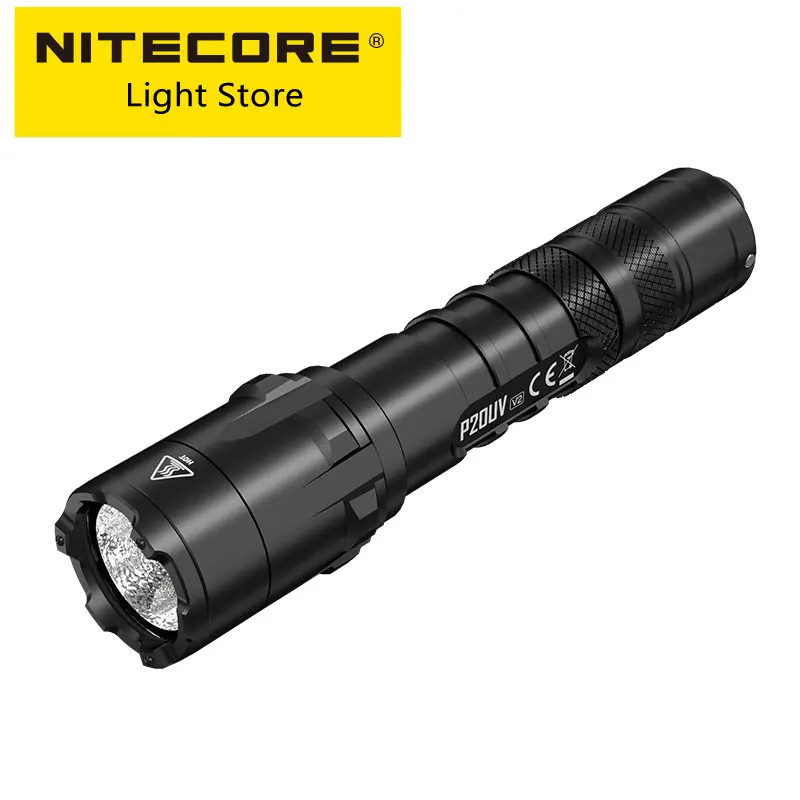 NITECORE P20UV V2 Tactical Flashlight 1000 Lumens18650 Led Ultraviolet  Outdoor Camping Torch Light Lantern Spotlight