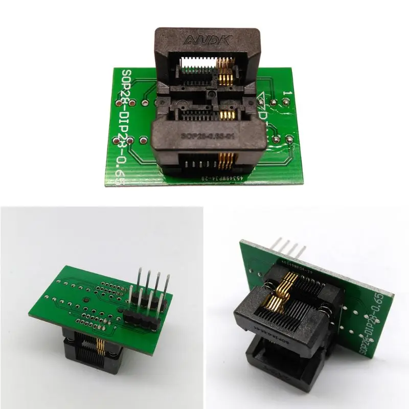 SSOP8 TSSOP8 Programmer Adapter Socket TSSOP TO DIP Converter Chip Testing Debug Outlet IC For 0.65MM OTS-(28)-0.65-01