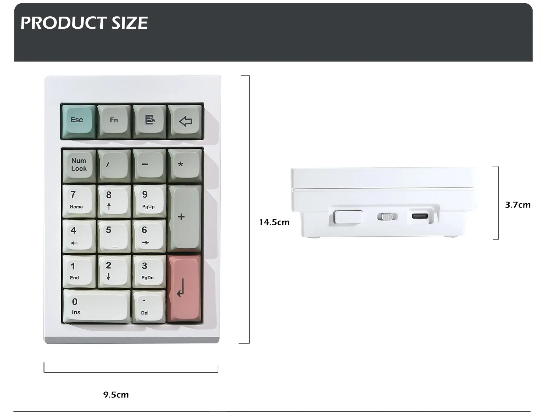 ZUOYA LMK21 Bluetooth Wireless Keyboard Kit VIA Programmable Gasket Hot Swappable Number Pad for E-sport/Mac/Win