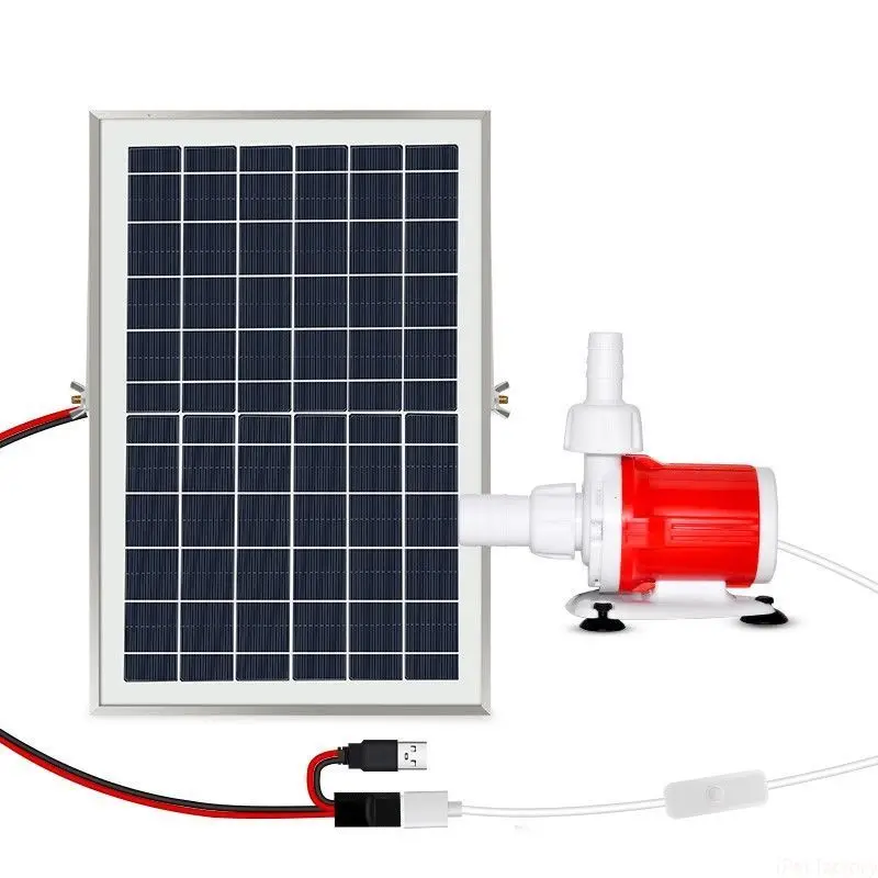 500L solarna pompa wodna USB 12v filtr akwariowy basen rybny skalny jesienny cykl hydroponiki