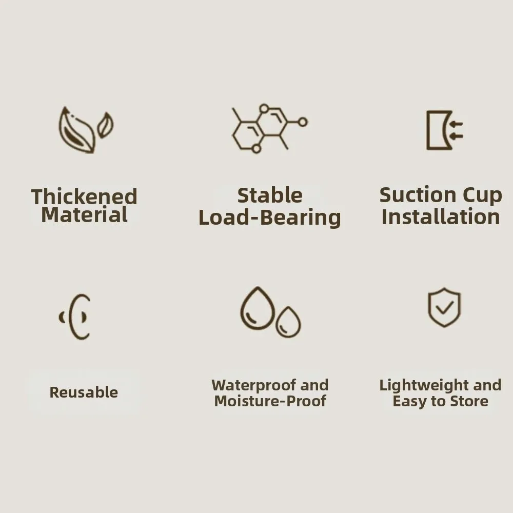 

Removable Suction Cup Door Handle Anti-slip Safety Grip Sliding Door Handle Powerful Vacuum Waterproof Wardrobe Door Handle