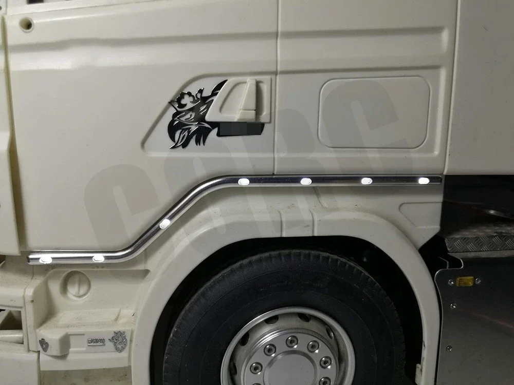 Côté de porte en alliage d\'aluminium, 1 paire, modèle RC, pour camion télécommandé Tamiya 1/14 Scania R620 56323 R730 R470