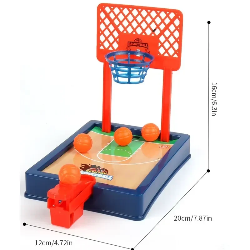 Gioco Da Tavolo Basket Interattivo – Mini Canestro Per Scrivania, 2 Squadre, 4 Giocatori, Allena Coordinazione, Perfetto Per Feste E Ufficio