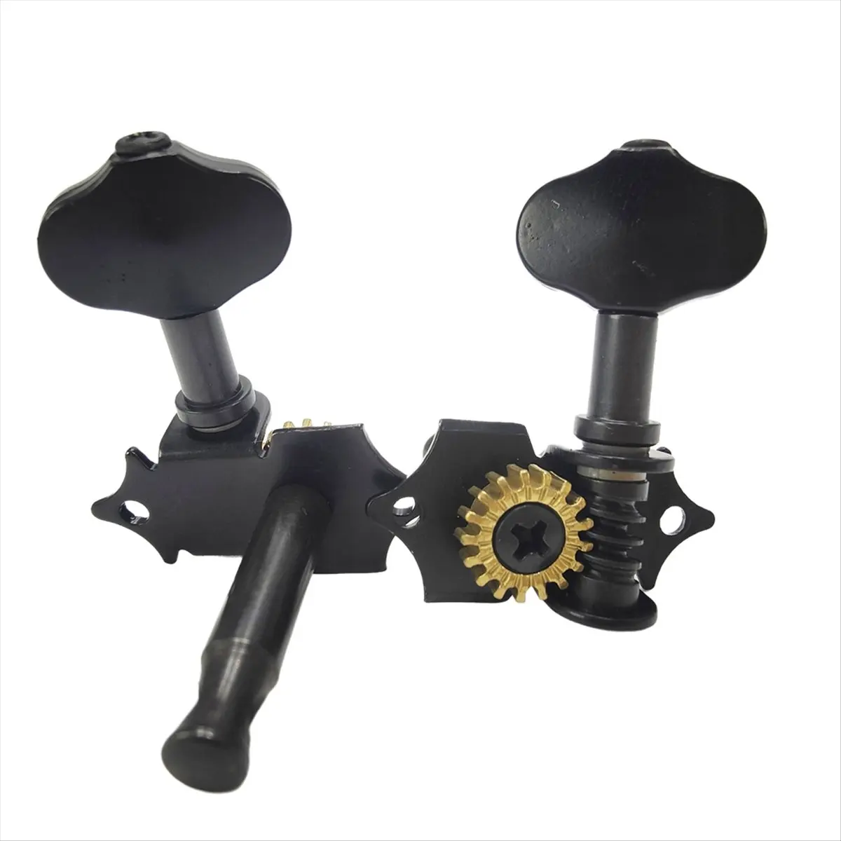 

НОВЫЙ комплект колышков для настройки струн для акустической гитары с винтовым наконечником, универсальные тюнеры, стандартные аксессуары для открытой настройки, черные