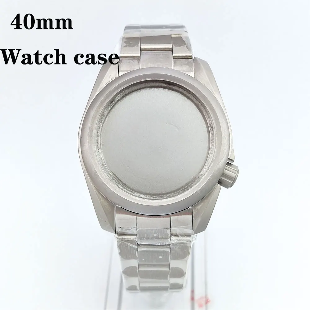 

40mmmen's watch case NH35 NH36 stainless steel case sapphire glass stainless steel strap watch accessories