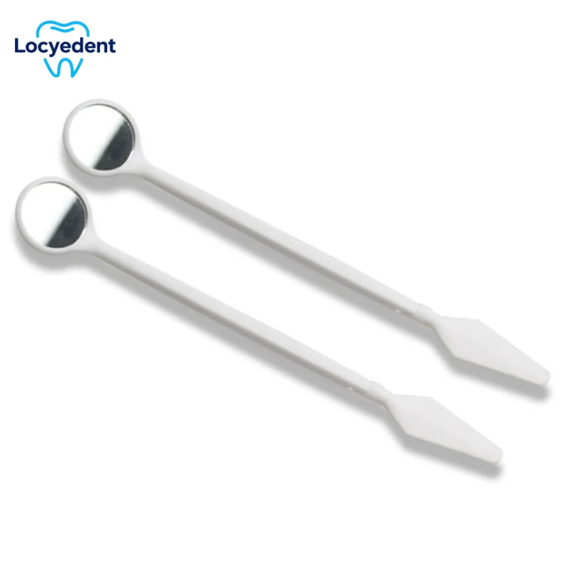 

100pcs Dental Plastic Oral Mirror Disposable Mouth Mirror Individually Packed Oral Endoscope Dentist Material