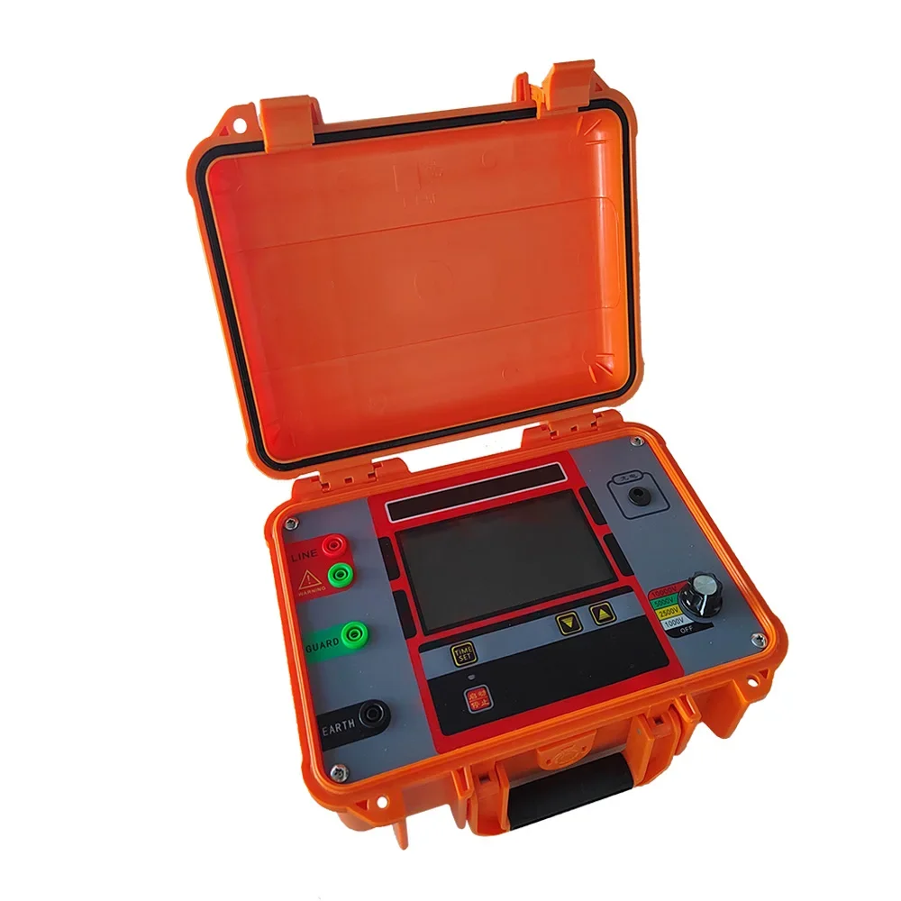 ل عالية الدقة الرقمية اختبار مقاومة العزل Megohm متر 1KV-10KV Megohmmeter الفولتميتر الدائرة اختبار متر Megameter