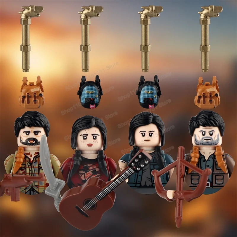 

Animation Series main characters Building Blocks Guitar Backpack Creative Bricks Accessory Fun Desk Educational Toy for Kid Gift