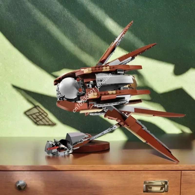 385PCS 카운트 두쿠의 솔라 세일러 창의적인 모크 블록 교육용 장난감 어린이 선물 장식품 컬렉션 시리즈