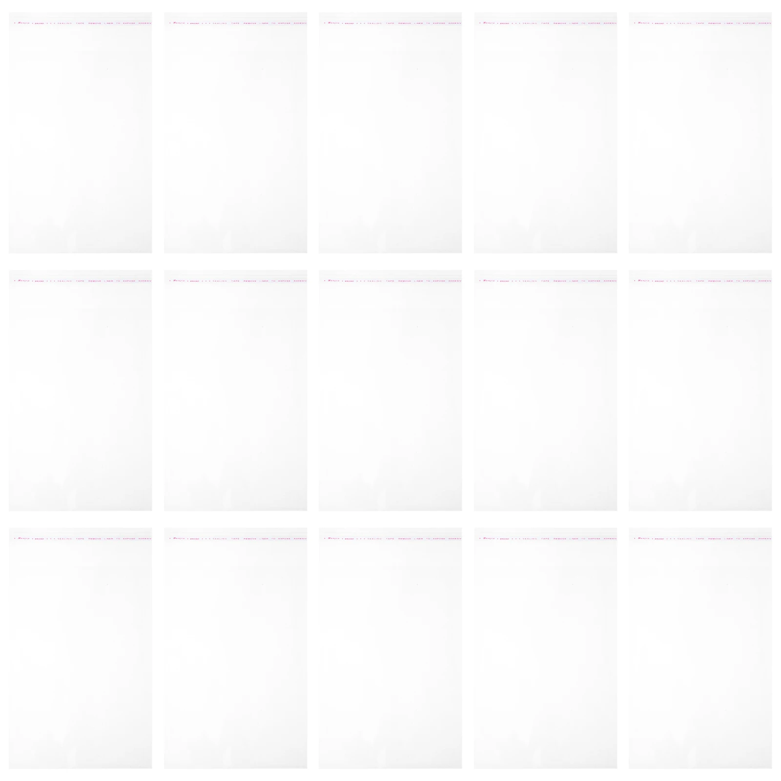 

100 Pcs Self Adhesive Storage Bags Transparent Clear Envelope for Cards Clothing Jewelry Books Protective Plastic T Shirt Bag