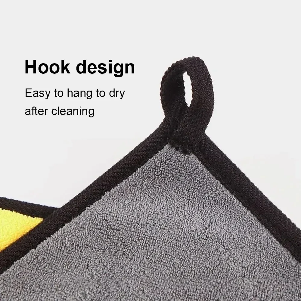 5Pcs Car Wash Microfiber Towel 30x30/60CM Car Cleaning Drying Cloth Hemming Car Care Cloth Detailing Car Wash Towel