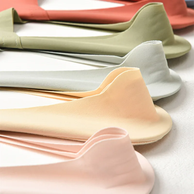 1 Paar Damen Ice-Silk No-Show Socken, doppelt rutschfest, unsichtbare Liner-Bootssocken für Damen, Silikon-Grip, rutschfeste, niedrig geschnittene Socken – Detail 4