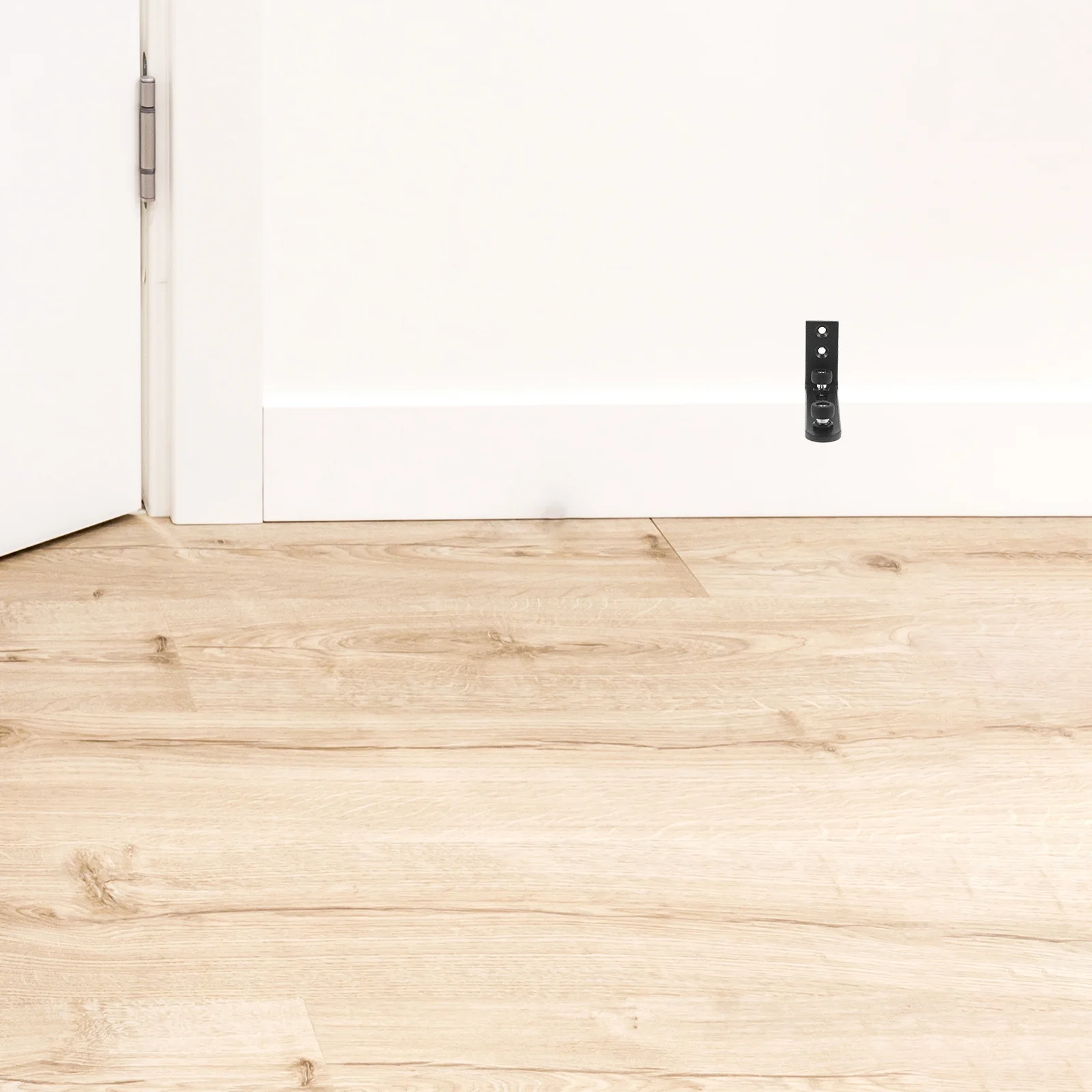 

Double Wheel Barn Door Floor Guide Stopper Soft Close Kit for Sliding Doors Smooth Quiet Operation Carbon Steel Hardware