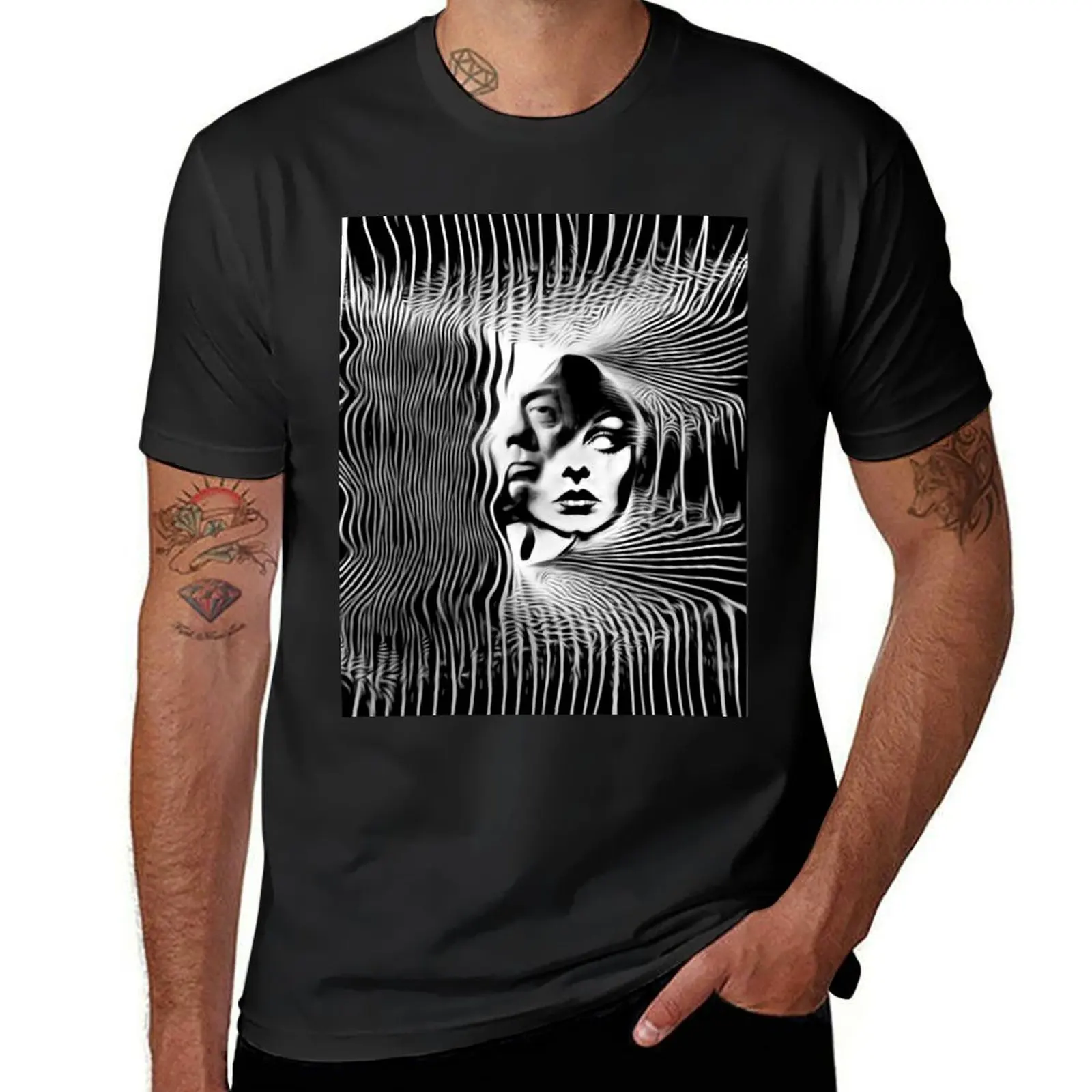 Submitting Vertigo inspired work (Submitting for review) T-Shirt summer top new edition Men's cotton t-shirt