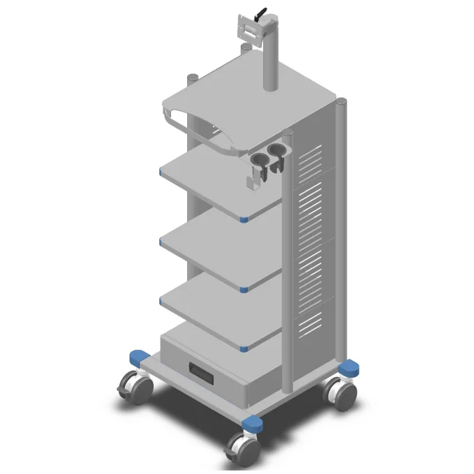 medical endoscope  trolley ear endoscope trolley mobile endoscope trolley