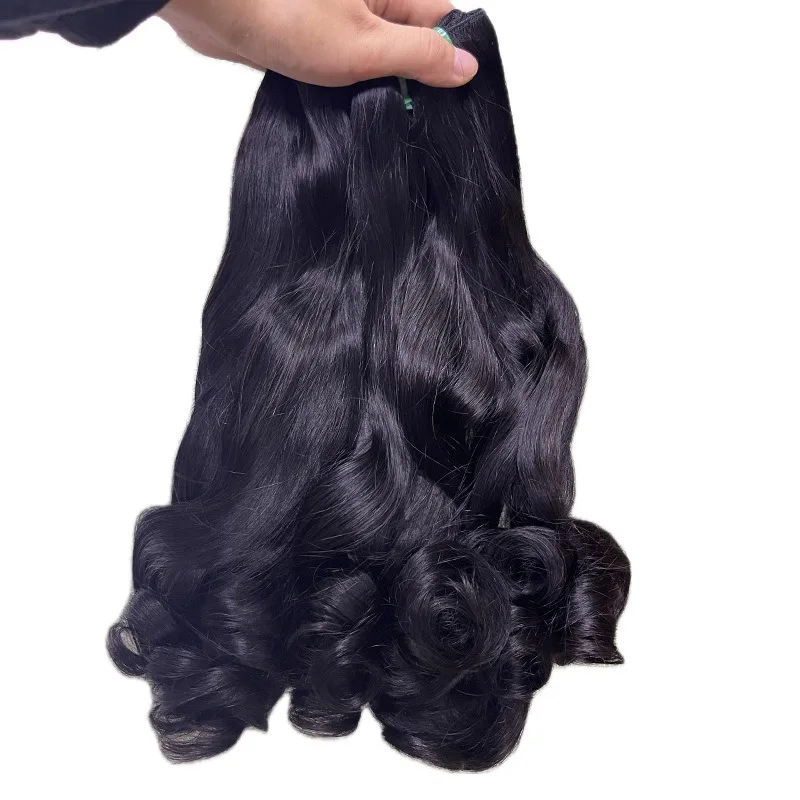 12a Human Hair Weaving Women's Double Drawn Bundles Bouncy 10-24 Inch Multi Color Selection High Quality 100% Unprocessed