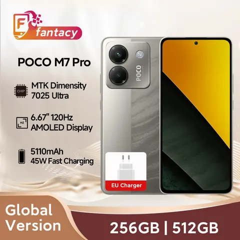 POCO M7 Pro 5G versión Global MTK Dimensity 7025 Ultra 120Hz FHD + cuidado de los ojos pantalla AMOLED cámara de 50MP carga de 45W 5110mAh NFC