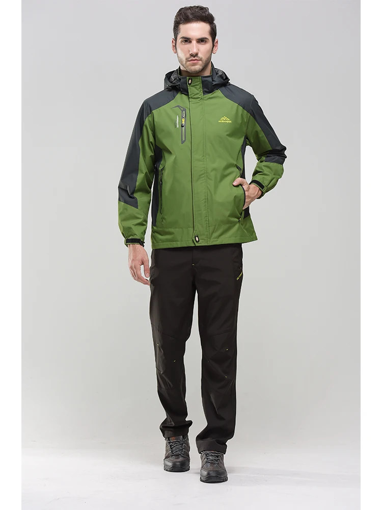 Men's Lightweight Waterproof Rain Jacket 5000mm Windbreaker Lined Casual Spring Autumn Fishing Hiking Outdoor Leisure Jacket 20 S179a3515962f470a99e0e55583b52e1a9