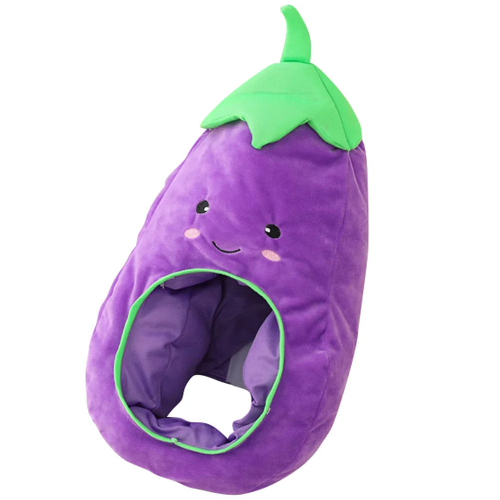 Novelty Animal Hats Eggplant Headgear Funny Costume Party Plush and Pp Cotton Child