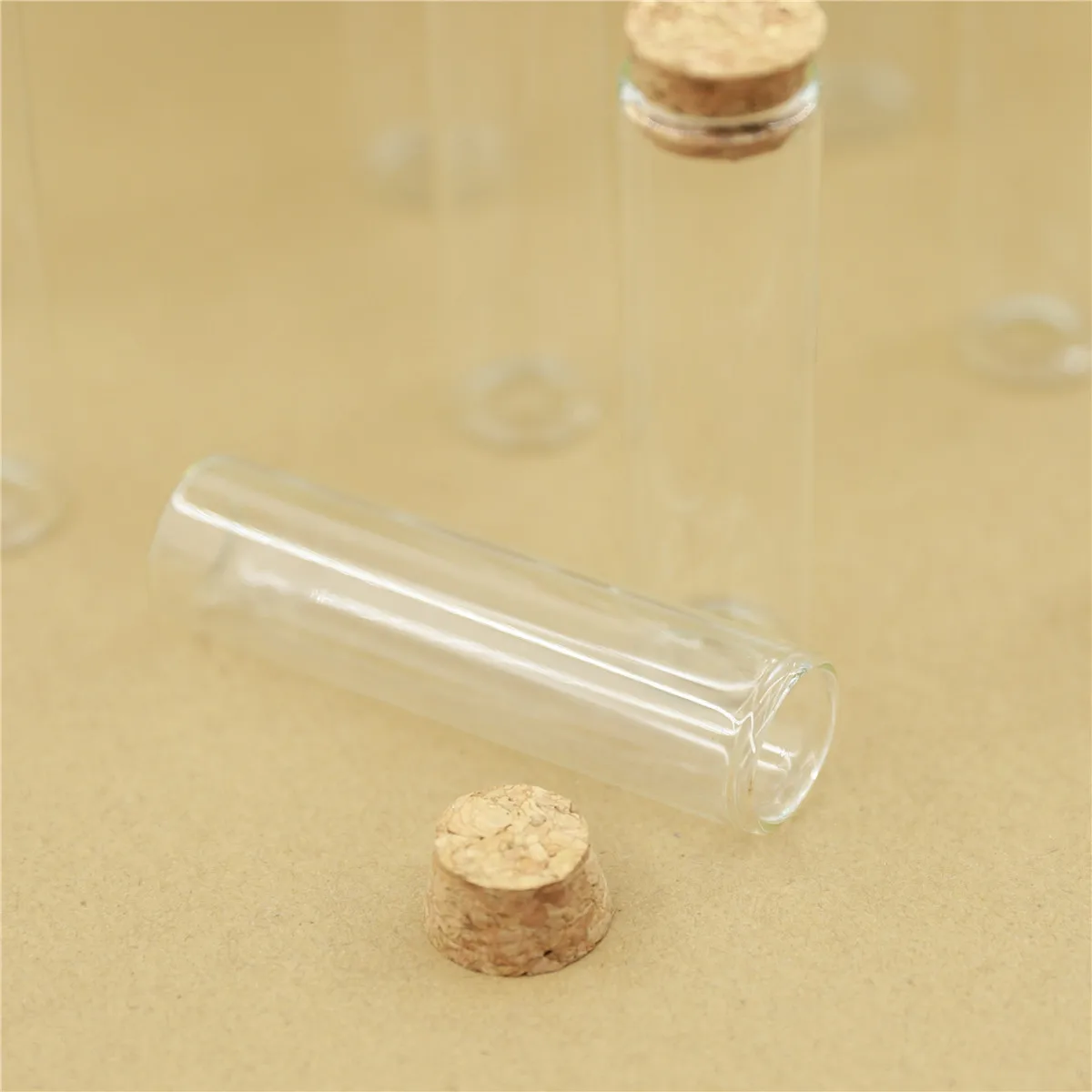 40 Pcs/lot Diameter 25mm Dragees Glass Bottle Little Glass Jars Test Tube Empty Container DIY Crafts Candy Bottle Wedding Gift