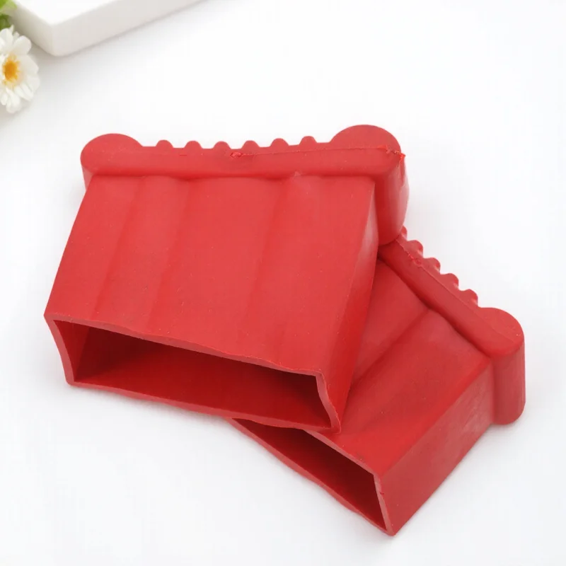 2Pcs Ladder Feet Pads Solid Material Easy Install Nonslip Step Ladder Foot Cover Accessories Rubber Feet for Ladders Replacement