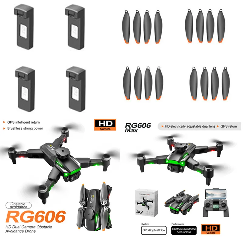 Rg606 Max Rc Drone Quadcopter 3.7V 2000Mah Batterij/Propeller Rg606 Max Drone Batterij Rg606max Drone Accu Blades Accessor Speelgoed