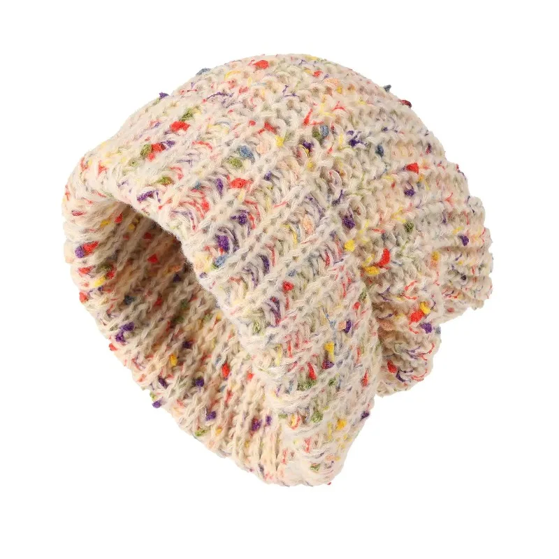 Trendige Slouchy-Mütze in verschiedenen Farben, klassisch, warm halten, Totenkopfmütze, dicke Strickmütze, Mützen für Damen, Herbst und Winter