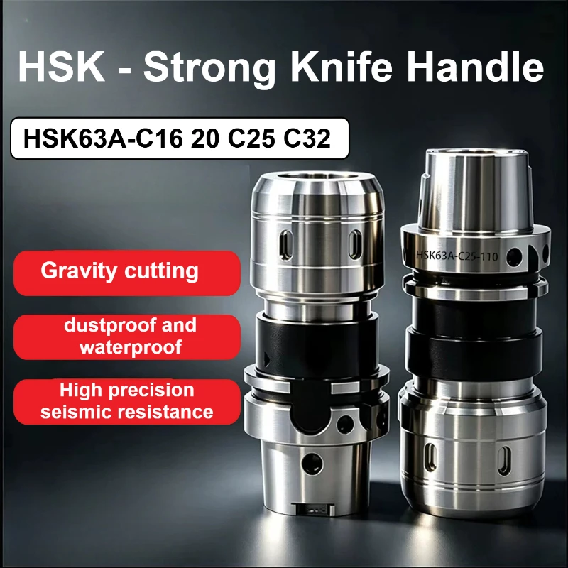NEW High quality  HSK holder high precision holder HSK63A -C16 C20 C25 C32-100 HSK63A-C32-105 POWER boring tool holder