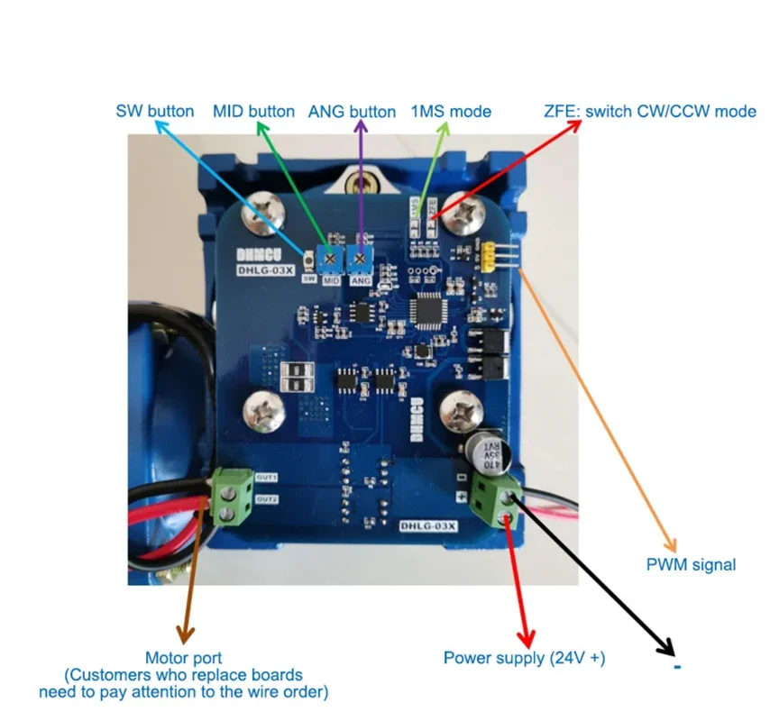 DHLG-03X Servo PCB Control Board for DHLG03X Large Torque Super Servo Drone Intelligent Steering Remote Control Model Robot