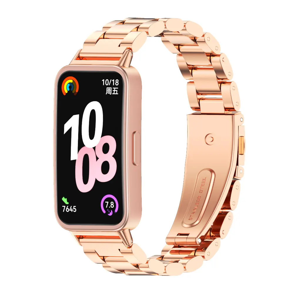 Cinturino in metallo per cinturino Huawei Band 10 per cinturino Huawei Band 9 per Huawei Band 8 Smart Watch sostituzione in acciaio inossidabile