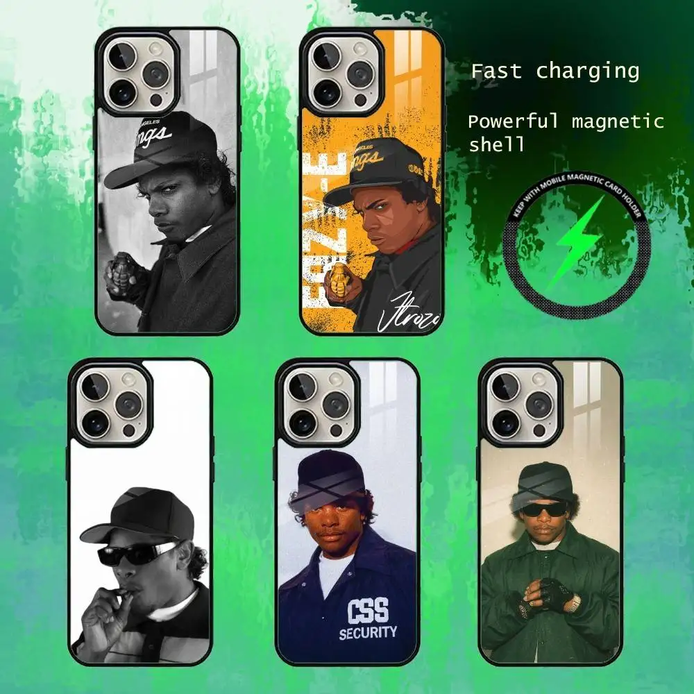 

N-W-E Eazy-E Phone Case For iPhone17,16,15,14,13 Plus,Pro Max Magnetic For Magsafe Wireless Charging