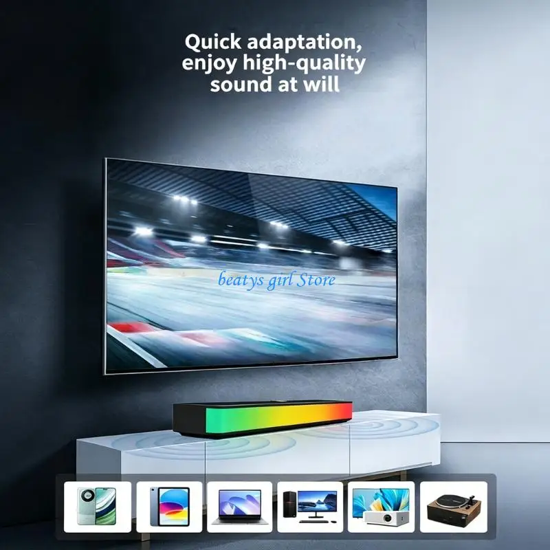 C7AB Rechargeable Desk Speaker with 5.3 Link for TV Area and Songs