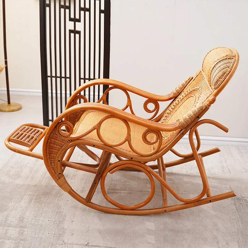 

Rocking Chair Reclining Chair Adult Sleeping Adult Chair Lazy Sofa Single Balcony Home Leisure Happy Happy