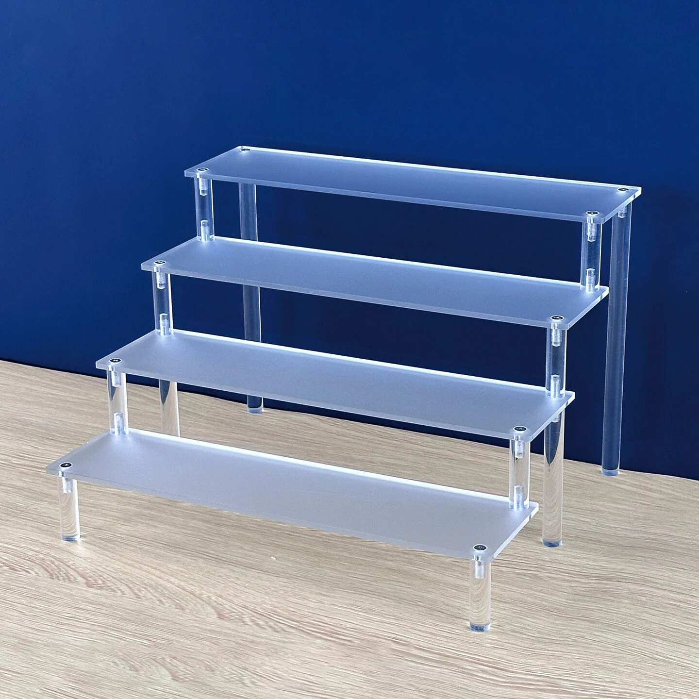

Frosted Clear Acrylic Display Rack Is Used For Cupcakes, Perfume, 2-5 Layer Assembly Storage Rack Is Used For Blind Box Toys