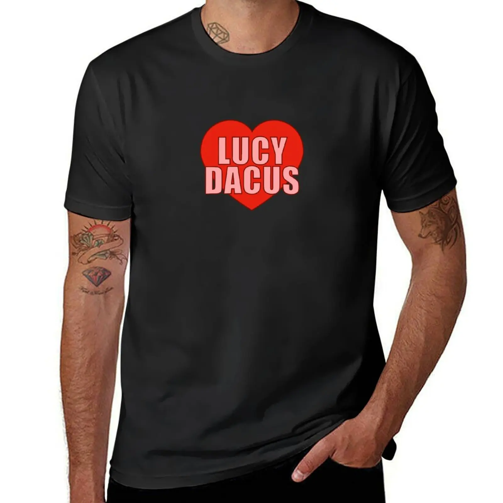 Lucy Dacus Heart T-Shirt blacks new edition T-shirts for men cotton