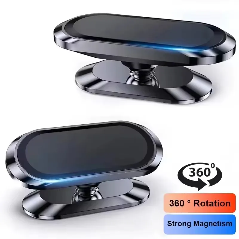 

360 ° Вращающийся магнитный держатель, универсальный магнитный автомобильный держатель для мобильного телефона, магнитная автомобильная подставка для телефона для iPhone, Xiaomi, Realme, Huawei