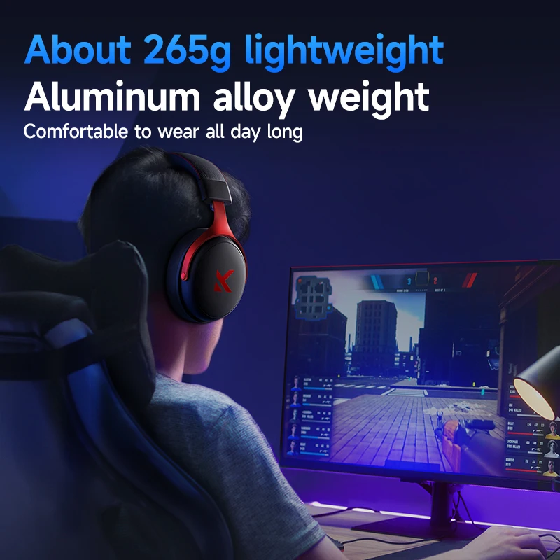 MCHOSE V9 Pro Headset met microfoon Drie modus Bluetooth Draadloze computer PC Gamer-hoofdtelefoon Accessoires V9 Pro MCHOSE