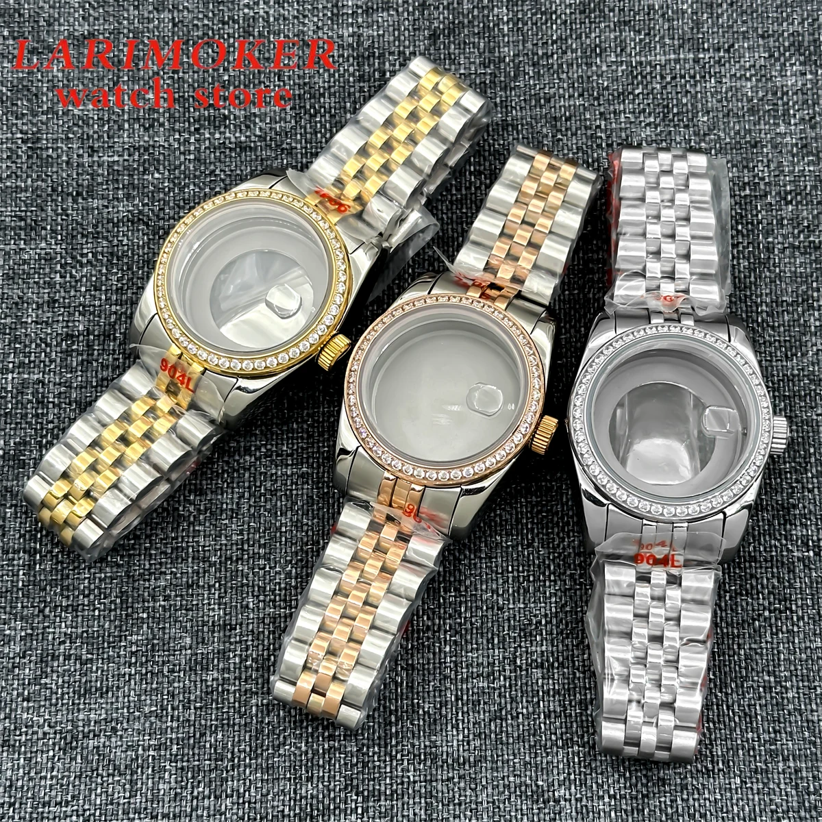 31mm women's diamond-set case Rose gold stainless steel case sapphire glass with NH05 movement