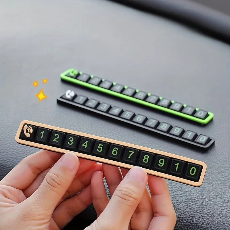 Temporary Car Moving Phone Plate Car Interior Additions Parking Number Plate Car Ornament Moving Car