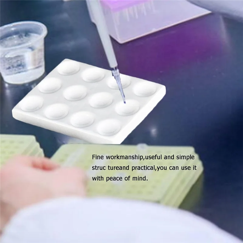 

Compact 12 Pack Spot Plates - Reaction Plate-12 Wells,Polypropylene