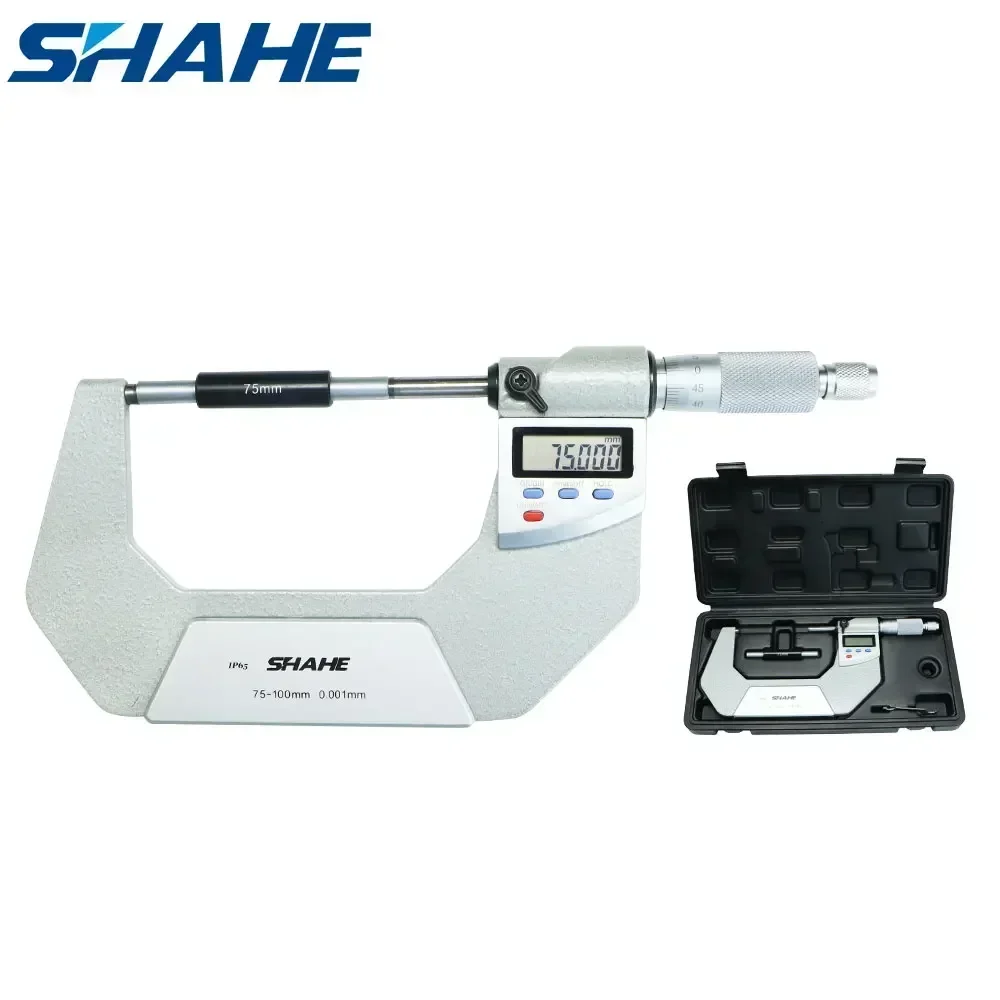 0.001mm IP65 Waterproof Digital Outside Micrometer 75-100mm Electronic Digital Outside Micrometer