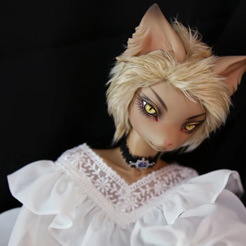 New animal bjd doll sd 1/4 points male Dead Mine oskar cat head bear joint movable premium resin stock