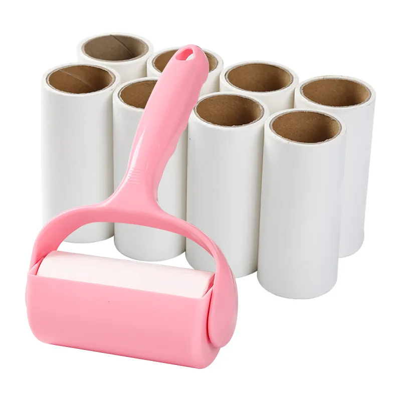 Factory Direct Tearable Sticky Hair Roller Portable Sticky Clothes Pet Sticky Hair Remover Roller Dusting Brush