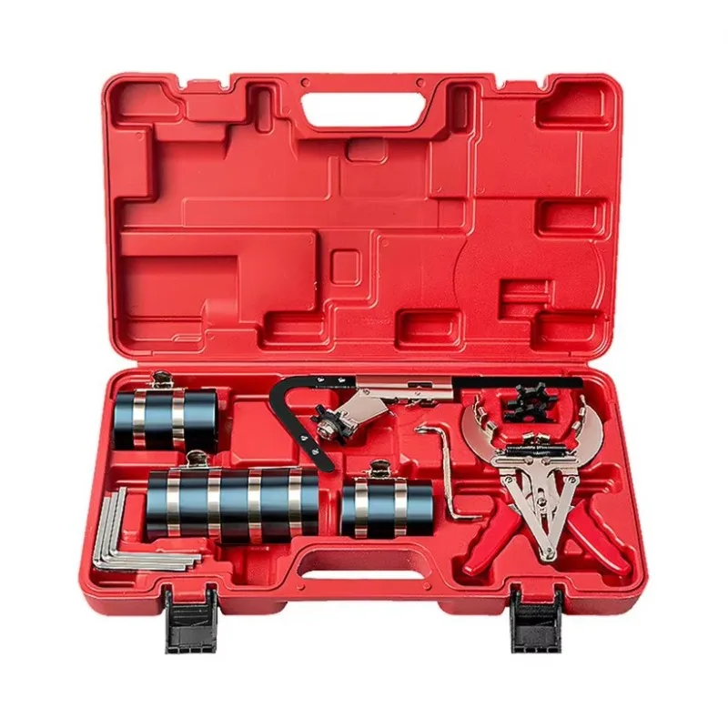 4 inch & 6 inch Piston Ring Compressor & Cleaning Tool Kit Fit For Car Engine Maintenance Repair