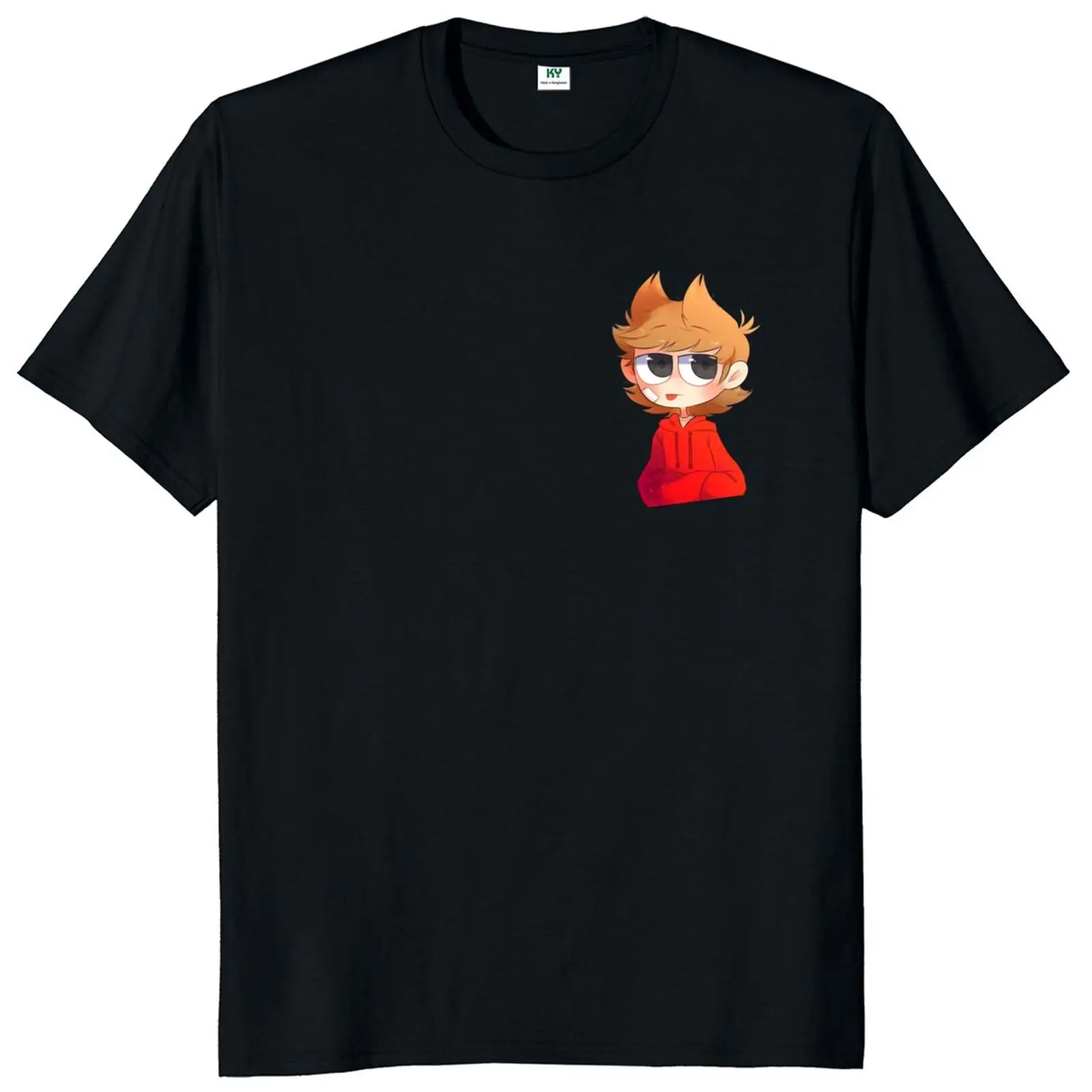 Tord Eddsworld Anime Cute T Shirt British Animated Comedy Web Series Classic Tshirt 100% Cotton Oversize Novelty Tee TopsF