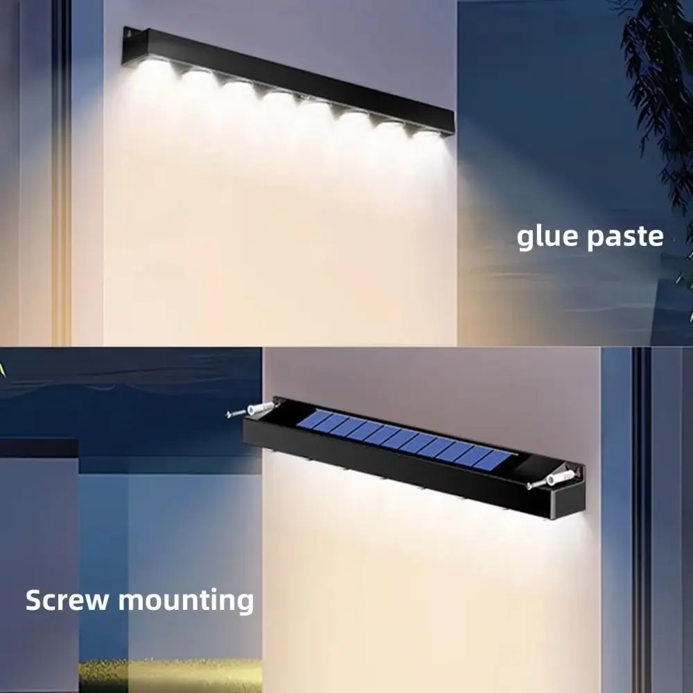 New 4/6/8 LED Solar Wall Light Waterproof Outdoor LED Atmosphere Lighting Bright Solar Powered Lamp Garden Decoration