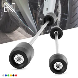 For GSX-S1000 GSX-S1000F GSXS 1000 F 2015-2023 Motorcycle Front & Rear Wheel Fork Axle Sliders Crash Protectors