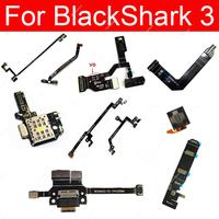 Power Volume Earpiece Speaker Flex Cable For Xiaomi Black Shark 3 KLE-A0 Flashlight LCD Mainboard Pressure Cable Sim Card Board
