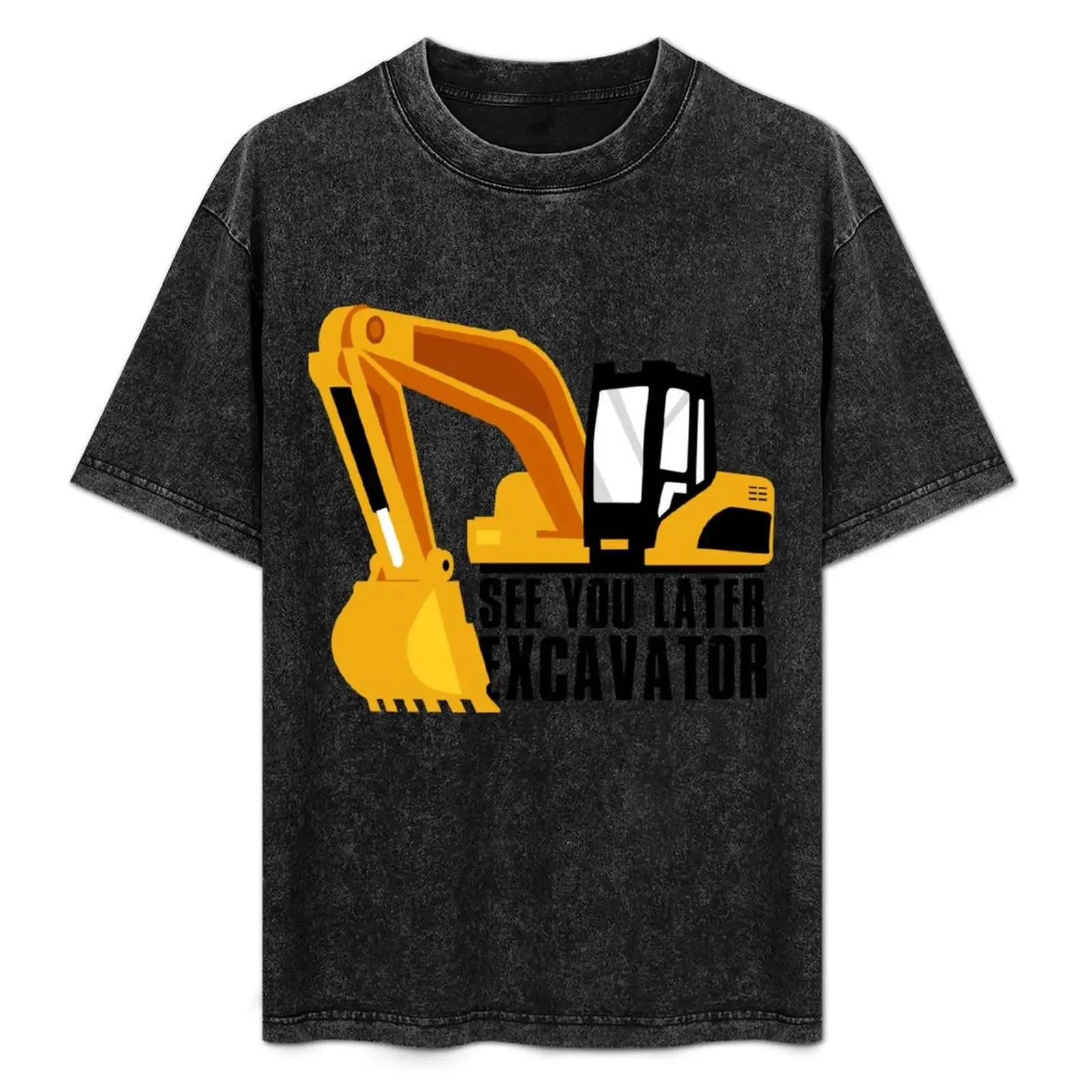 

See you later excavator T-Shirt Fitness Quick Dry Short Sleeve Top